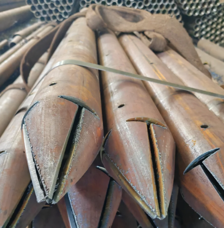 沙坪坝出尖打孔加工无缝注浆钢花管注浆管厂家
